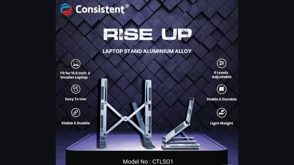 Consistent Infosystems Launches Rise Up Creative Laptop Stand