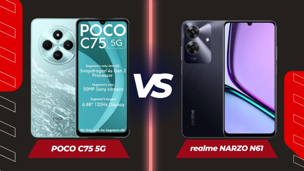 Poco C75 5G vs Realme Narzo N61: Which is Best?