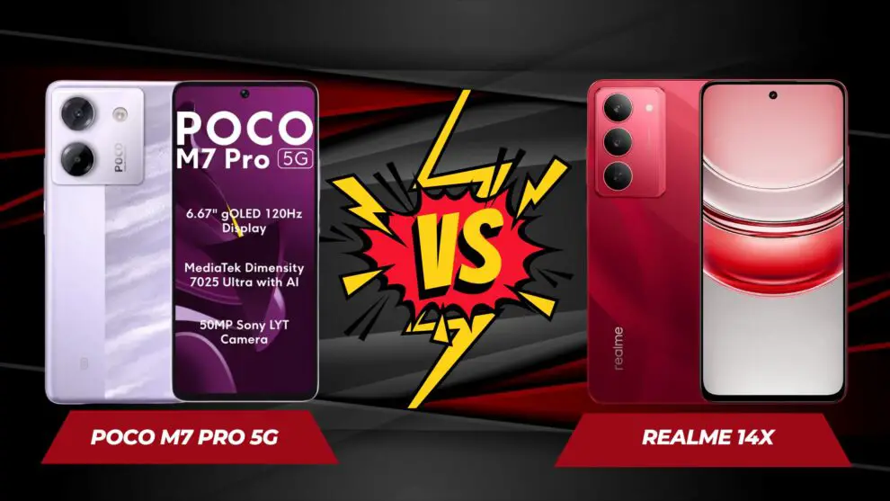 POCO M7 Pro 5G vs realme 14x