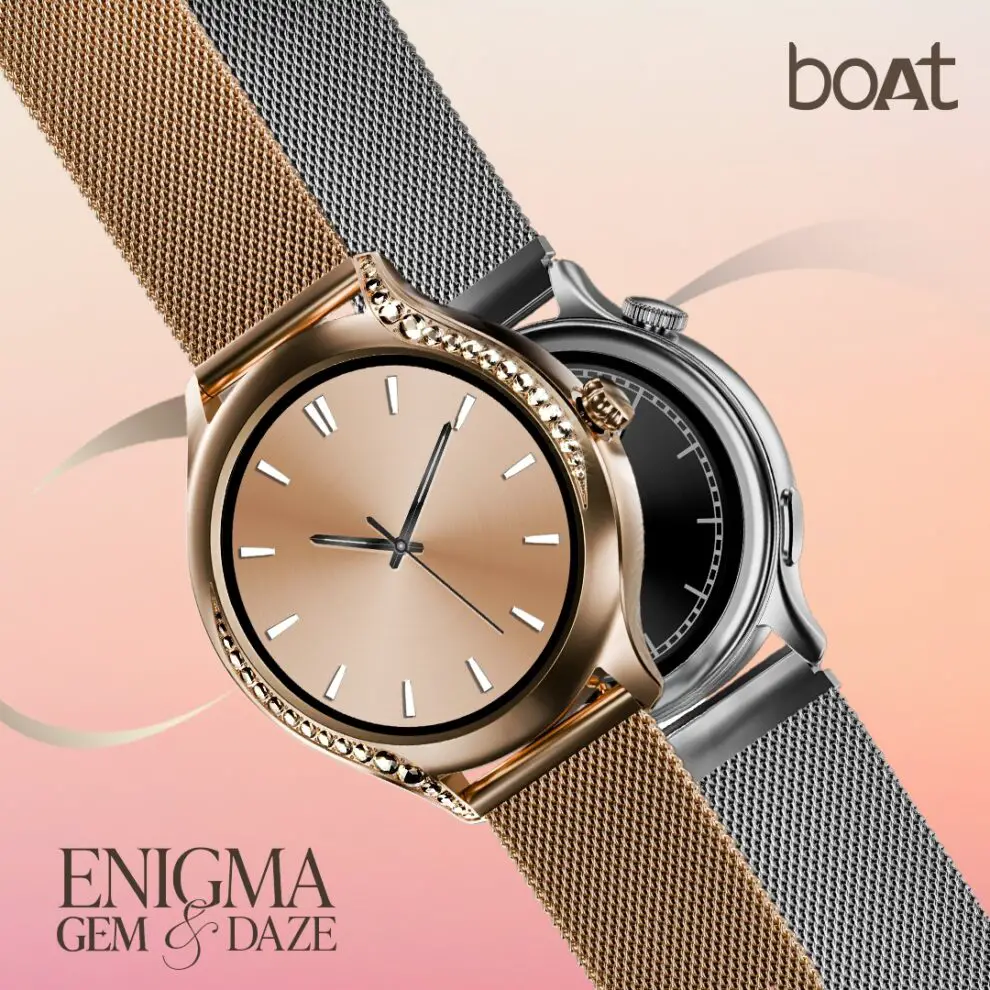 Introducing boAt Enigma Daze & Enigma Gem: Smartwatches Tailored for Modern Women