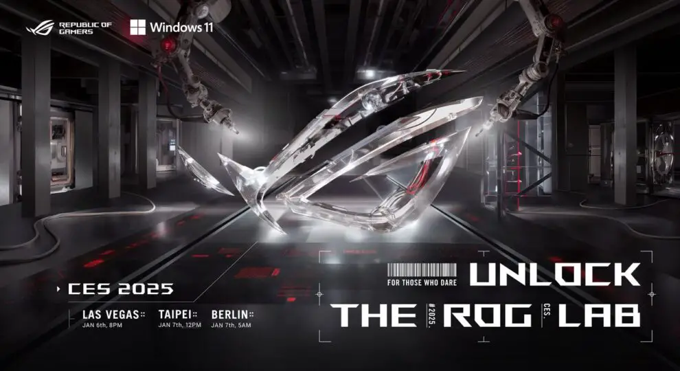 Unlock the ROG Lab: For Those Who Dare – ASUS ROG Announces CES 2025 Virtual Launch Event