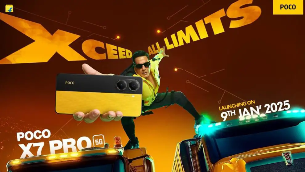 Poco Partners with Akshay Kumar for X7 Series Campaign "Xceed Your Limits"