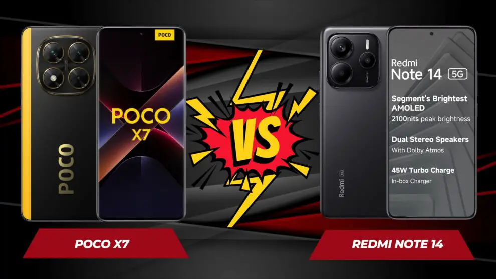 POCO X7 vs Redmi Note 14