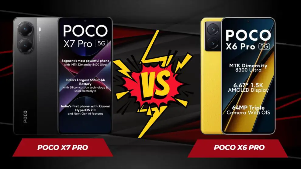 Poco X7 Pro vs Poco X6 Pro: In-Depth Comparison