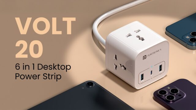 Portronics Unveils Volt 20: A Compact and Versatile 6-in-1 Power Socket